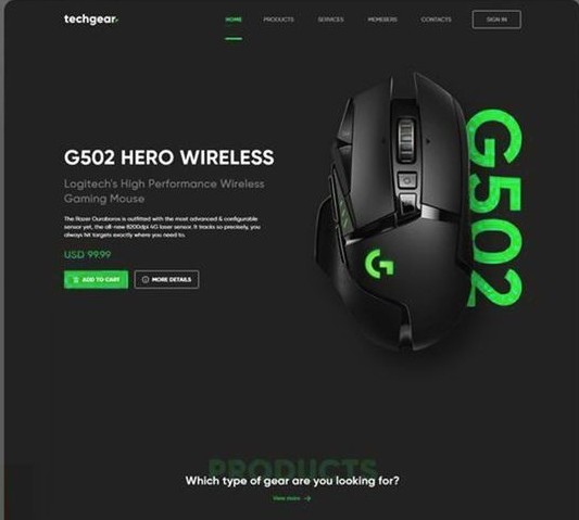 Single Product Landing Page