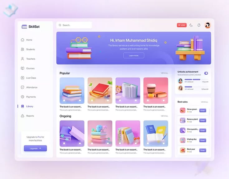 E-learning Android App Site